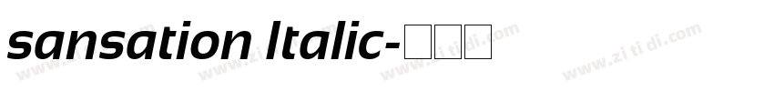 sansation Italic字体转换